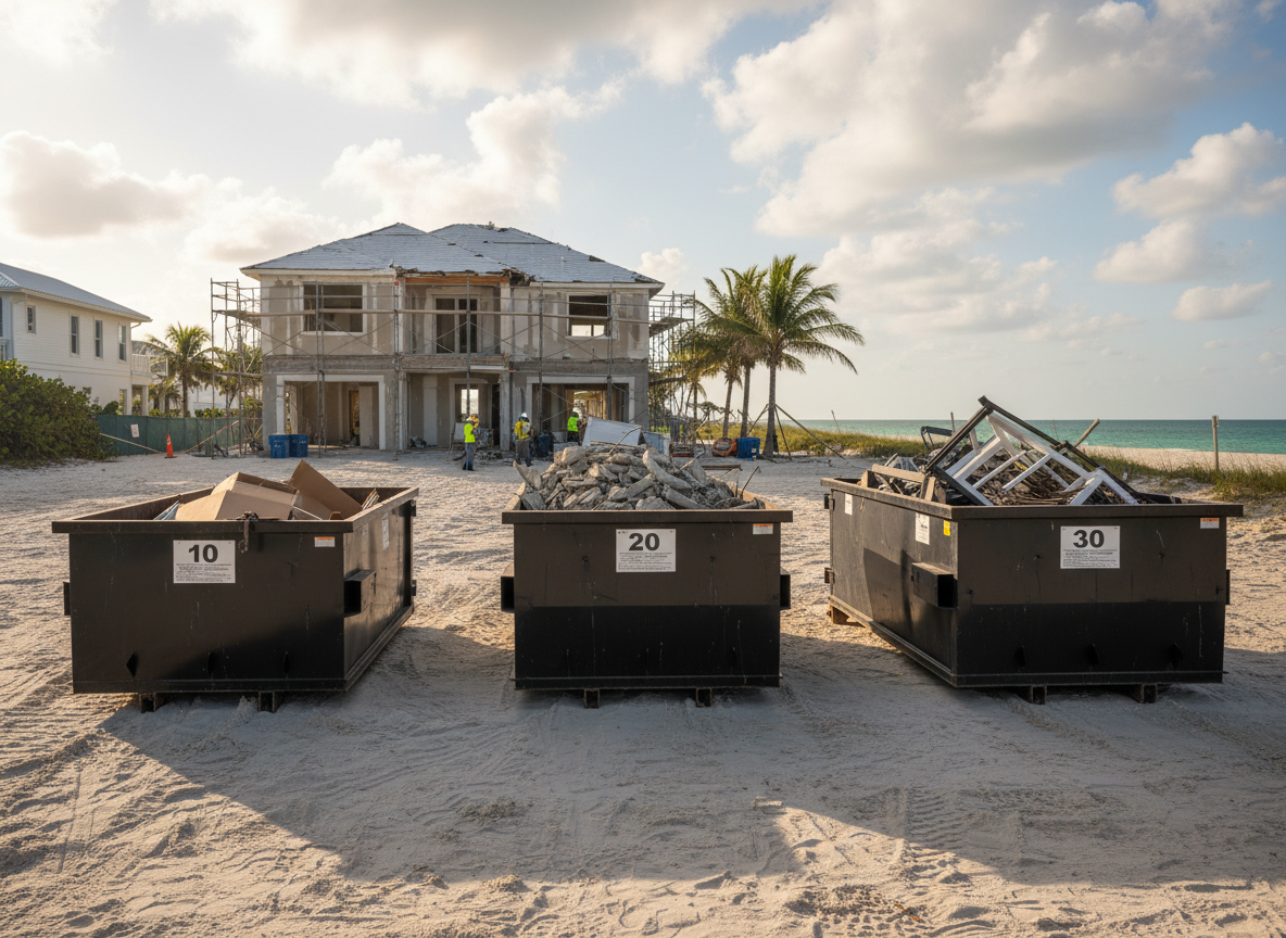 How to Choose the Right Rolloff Size for a Beachfront Renovation